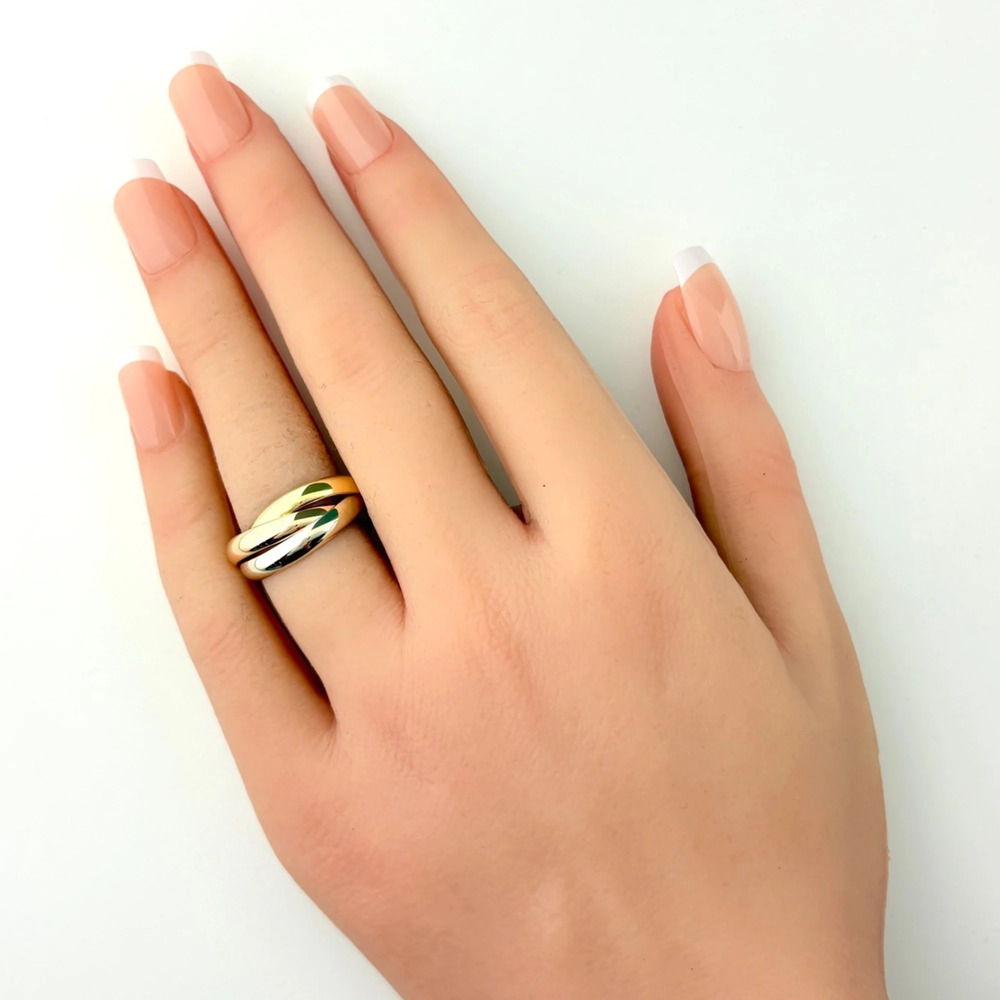 CARTIER Authentic Gold Trinity Ring - Picture 4 of 6
